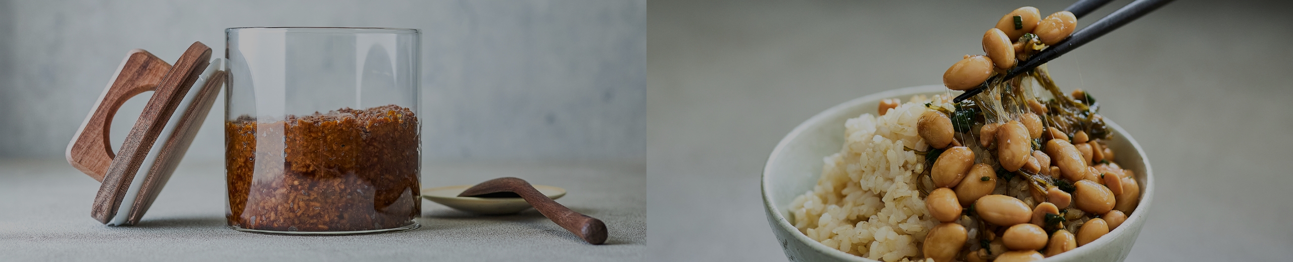 納豆と鶏ハムのイメージ