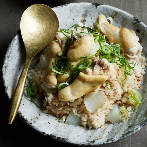 鶏手羽と大根のあっさりボリューミー炊き込みごはん