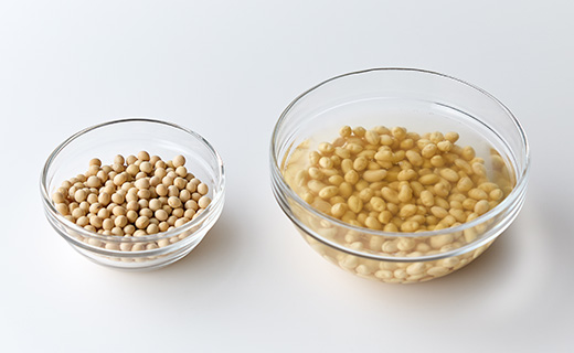 ひと晩つけて戻す