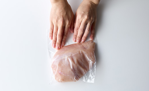 空気をしっかりを抜く