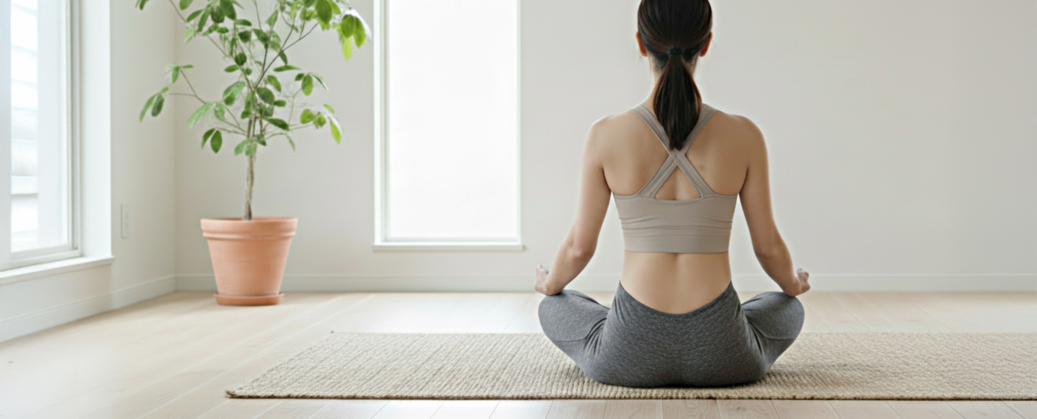 呼吸法を行う　イメージ